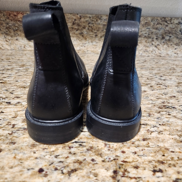 Dunham Graham Men's Black Leather Slip On Boots Size 8 - Picture 5 of 13